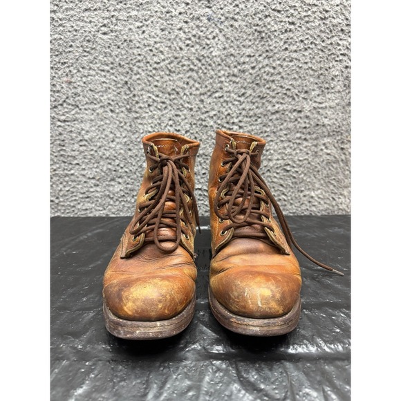 Chippewa Handcrafted Leather Lace Up Workwear Ankle Boot Brown Mens Size 9D US main image 5